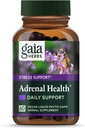 Gaia Herbs Adrenal Health Daily Support - Herbal Supplement with Ashwagandha, Holy Basil & Schisandra - Sağlıklı Enerji ve Stres Seviyelerini Korumaya Yardımcı * - 60 Vegan Seryto-Capsules (60-Day Supply)