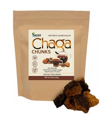 Sayan Siberian Pure Raw Chaga Mushroom Chunks with Black Top Crust 8 Oz / 223 g – Premium Wild-Harvested Αντιοξειδωτικό Τσάι για την υποστήριξη του ανοσοποιητικού, Focus and Digestive Health - Μη ΓΤΟ