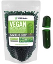 XPRS Nutra Size 3 Empty Capsules - 1000 Count Empty Vegan - Vegetarian Empty Pill Capsules - DIY Vegetable Capsule Filling - Veggie Pill Caps (Forest Green)