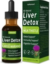 Süt Butle Liver Detox Drops, Cardo Mariano (con Silimarina) y Diente de León para el Hígado Graso, Liver Support Supplement w/Artichoke & Dandelion Ekstralama