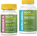 Noor Vitaminleri Kadınlar Multivitamin ve Omega Fish Oil Supplement Sche