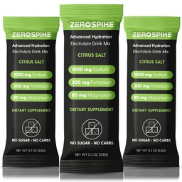 No Sugar Electrolytes Powder Packets | Keto & Fasting Salts Drink Mix | Supplements: The Key Hydration Nutrients Missing from Purified Water | Clean, Citrus, Calorie Free | 30 Sticks