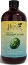 Organic Soursop Bitters Liquid Glass with Moringa and Aloe Vera - Infused with 10+ Herbs - 16 Ounces Vegan Blend