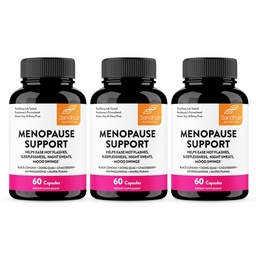 Complete Menopause Support Supplement For Women | With Ashwagandha, Black Cohosh, Dong Quai & Muira Puama | Helps Easing Hot Flashes Night Sweats Mood Swings Hormone Balance & Harmony | 180 Capsules