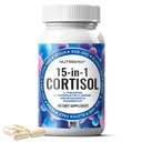 NutraPep Cortisol Detox Supplement Men Women - Reduce Lower Cortisol High Cortisol Reducer Blocker Control - Supports Stress Mood Rest Adrenal Calm Relax with Ashwagandha L-Theanine Magnesium