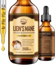 Lions Mane Supplement, Liquid Mushroom Extract Drops, 8 Mushrooms Kompleks for Cognitive Support and Immunity Boost, Up to 2 Moon Supply, Mushroom Supplement with Lion's Mane, Cordyceps, Reishirooms