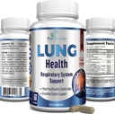 Συμπληρώματα υποστήριξης πνευμόνων, Lung Cleanse & Lung Detox Formula, Lung Health Support for Clear Lungs, Comfortable Breathing, Bronchial Health, 60 κάψουλες