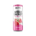 Optimum Nutrition Amino Energy Sparkling Hydration Drink, Electrolytes, Caffeine, Amino Acids, BCAAs, Sugar Free, Watermelon, 12 Fl Oz, 1 count (Packaging May Vary)