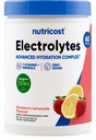Nutricost Electrolytes Complex Powder (Strawberry Lemonade) 60 Servings - Advanced Hydration Complex, 7 Vitamins + Minerals, Zero Sugar, Sweetened with Stevia, Gluten-Free, GMO-Free