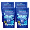 TeaZa Herbal Energy Pouches Tobacco Alternative Nicotine Free Dip, Smokeless Alternative Snuff and Healthy Dip Pouches, Cool Mint Chill (4 Pack) Tobacco Free Chew Premium Crisp Minty Flavor