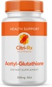 CitriRx Acetyl Glutathione - 300 mg, 2 Ay Supply - ABD'de Yapıldı - En İyi Abhidrojen Antioksitoksi - 60 Capsules