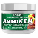 Evogen Amino K.E.M. - EAA & BCAA Powder Pump Volumizer | BCAAs Amino Acids Supplement for Blood Flow, Muscle Growth, & Hydration | Natural Sweetened Raspberry Lemonade | 30 Servings
