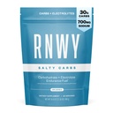 RNWY Salty Carbs Electrolyte Drink Mix 30g Dual-Action Carbs + 700mg Sodium, Endurance Fuel for Runs, Rides and Races, Gluten-Free, Dairy-Free, Non-GMO (30 Servings, Unflavored)