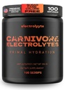 Carnivore Electrolytes - Zero Carb Hydration Powder for Carnivore Diet, Keto Friendly — Balanced Electrolyte Support for Energy, Strength & Recovery - 100 Scoops