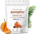 Pumpkin Seed Oil with Saw Palmetto Capsules – 3000mg Cold Pressed DHT Blocker Supplement for Hair Growth, Prostate Health & Bladder Control – Non-GMO, Gluten Free, Vegan – 180 Softgels (180)