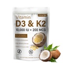 Vitamin D3 10000 IU with K2 MK-7 200 mcg Softgels, 180 Count | Supports Bone, Heart & Immune Health | Enhanced Absorption with Organic Coconut Oil, Non-GMO, Easy to Swallow Supplement (01)