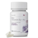 Vitamin D3 K2 | 2500 IU D3 + K2Vital™ MK-7 45 mcg | Bone Health, Immune & Mood Support | Non-GMO, Gluten, Dairy, Soy & Nut-Free | 1 Daily Capsule | 30 Count