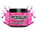 Rogue Energy Drink Powder for Long Gaming Hours - Gaming Energy Powder for Mental Focus - Sugar & Gluten Free - Gaming Supplement with Caffeine & Vitamins - Made in USA (Pink Lemonade - 30 Servings)