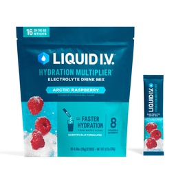 Liquid I.V.® Hydration Multiplier - Arctic Raspberry | Electrolyte Powder Drink Mix | 1 Pack (16 Servings)