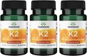 Swanson Βιταμίνη K2 (Menaquinone-7) - Συμπλήρωμα Βιταμίνης Υποστήριξη Καρδιαγγειακής και Οστικής Υγείας - Κατασκευασμένο από ιαπωνικό Natto για να βοηθήσει να Ρυθμίσει το Ασβέστιο - (30 Softgels, 100mcg Κάθε) (3 Pack)