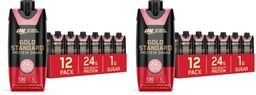 Optimum Nutrition Gold Standard Shake, 24g Protein, Ready to Drink-Protein, Strawberry, 11 Fl Oz, (Packaging May Vary) 1 Count (Pack of 24)