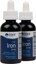 Trace Minerals Ionic Iron, 22mg - Συμπλήρωμα Υποστήριξης Ενέργειας με Μαγνήσιο & Σιδήρου - Λειτουργία Εγκεφάλου Βοήθειας & Ανοσοποιητικού Συστήματος - Συμπλήρωμα υγρού χωρίς γλουτένη - 1.9 fl oz (2 Pack) (92 Servings)