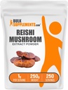 BulkSupplies.com Reishi Mushroom Extract Powder - Reishi Mushroom Powder, Συμπλήρωμα για τη συνολική Well-Being - Χωρίς γλουτένη, 1g ανά σερβίροντας, 250g (8,8 oz) (Pack of 1)