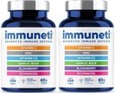 Immuneti - Advanced Immune Defense, 6-in-1 Ισχυρό μείγμα βιταμίνης C, Βιταμίνη D3, Ψευδάργυρος, Καρποί κουφοξυλιάς, Echinacea - 2 Pack - Υποστηρίζει τη συνολική υγεία