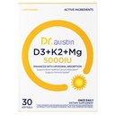 Dr. Austin Liposomal Vitamin D3 5000IU with K2 & Magnesium | Nano Targeted Delivery for High Absorption | Prenatal & Daily Immune Support | 30 Softgels