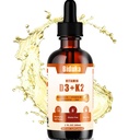 Organic Vitamin D3 K2 Magnesium Liquid Drops, 6 in 1 with Zinc, Vitamin B6 & Quercetin