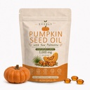 Everly Pumpkin Seed Oil With Saw Palmetto, Upgraded Cold Pressed, Pure Virgin Oil Non-Gmo Rich In Essential Fatty Acids & Phytosterols 90 Softgels90 Softgels