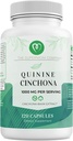 Quinine Cinchona Bark Ekstra 1000 mg - Kas & Leg Cramp Relief için herbal Supplement, Digestive Support & Immune Health - 120 Capsules, Non-GMO, Made in USA