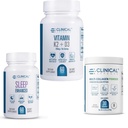 Clinical Effects Bone, Heart and Sleep Bundle - Vitamin K2 D3 with Bioperine, Magnesium Glycinate Sleep Support and Multi Collagen Powder - Complete Bone Density, Heart Health and Recovery Stack