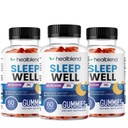 healblend Sleep Well Gummies with Vitamin B6, Passiflora Extract, Melatonin, 180 Gummies (3 Pack)