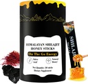 Himalaya Pure Nutritious Shilajit Honey Sticks Gold- Saffron, Honey - %75 Fulvic Acid, 85+ Trace Minerals - Erkekler için - 30 Sticks (Shilajit Honey 30 Sticks)