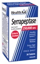 HealthAid Serrapeptase 250,000 SPU – High Potency Proteolytic Enzyme – Enteric-Coated, Delayed Release – Supports Systemic Enzyme Activity & Protein Breakdown – Once Daily, Vegan – 30 Tablets*
