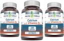 Amazing Formulas Calcium with Vitamin D3 Supplement | Tablets | Non-GMO | Gluten-Free | Made in USA (3 Pack, 250 Count)