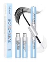Eyelash Glue, Waterproof Lash Bond and Seal, Lash Cluster Glue, Bond and Seal Lash Glue for Eyelash Clusters, Long-Lasting 72H Lash Adhesive, 2-in-1 DIY Home Use, Latex-Free（5ml+5ml）
