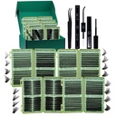 Lash Extension Kit DIY Cluster Lashes Gift Packs 4 Boxes Lash Clusters Eyelash Extensions Cat Eye Lashes Cluster Lash Kit with Lash Bond and Seal,Remover,Lash Tweezers,7 Counts(4 Boxes Kit-1)