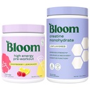 Bloom Unflavored Creatine and Raspberry Lemonade Pre Workout Bundle