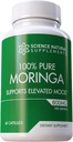 Moringa Capsules (60 Kont) - Moringa Toz Kapsülleri Temel Vitaminler ve Antioksitlerle Paketlendi - Beyin Desteği için Moringa Capsules - Moringa Leaf Capsules