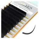 LASHVIEW Eyelash Extensions,Individual Lashes, Premium Single &Classic Lashes,0.18 Thickness D Curl 8-15mm Mixed Tray,Natural Semi Permanent Eyelashes,Soft Application-Friendly,Mink Lashes
