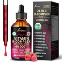 VivoNu Vitamin B Complex Liquid Drops, Vitamin B12 (6000 mcg), B6 B1, B2, B3, B5, and Methylfolate Support Energy, Raspberry Flavor, Natural Ingredient, Non GMO (8)