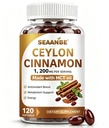 Ceylon Cinnamon Softgels, 1200mg per Serving, with MCT Oil, 120 Count