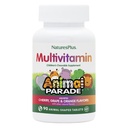 NaturesPlus Animal Parade Children's Chewable Multivitamin - 90 Animal-Shaped Tablets, Pack of 2 - Natural Assorted Flavors - Vegan, Gluten Free - 90 Total Servings