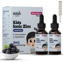 Kids Zinc Liquid Drops, Daily Wellness, Ionic Liquid Zinc, Fast Absorption for Toddlers & Infants & Immune Support for Kids, Natural Berry Flavor, 2 × 30ml Bottles