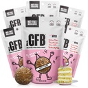 The GFB Birthday Cake Allergen Friendly Protein Bites | Gluten Free Nut Free Snacks | Super Tasty Plant Based Protein Balls | Travel Ready Non-GMO, Kosher & Vegan Snacks | Resealable 4oz Bags, 6 Pack