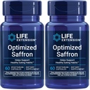 Life Extension Optimized Saffron,Saffron Extract,Saffron-Supplement that Helps You Fight The urge to Snack,Non-GMO,Gluten-Free,Vegetarian,60 Vegetarian Capsules,(Pack of 2)