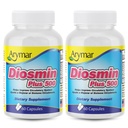 Arymar Diosmin Plus 500 with Hesperidin & B Vitamins – 60 Capsules (2-Pack)