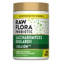 Raw Flora Saccharomyces Boulardii Probiotics Supplement | 250 mg | 120 Capsules | 5 Billion CFU | Vegan & Gluten Free